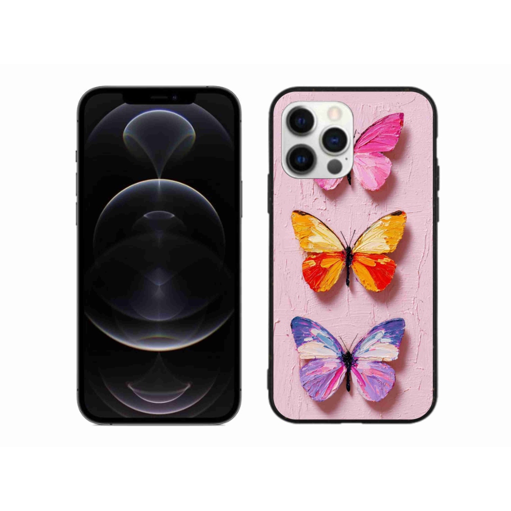 Gelový kryt mmCase na iPhone 12 Pro Max - motýlí trojice
