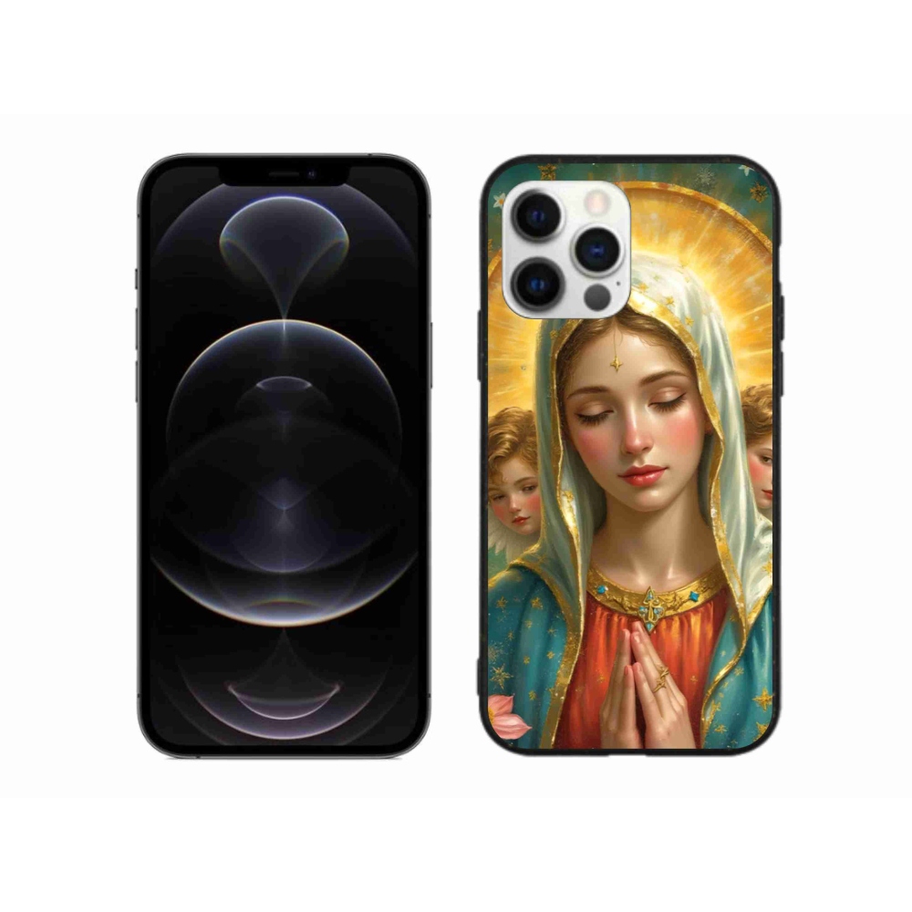 Gelový kryt mmCase na iPhone 12 Pro Max - náboženský motiv 3