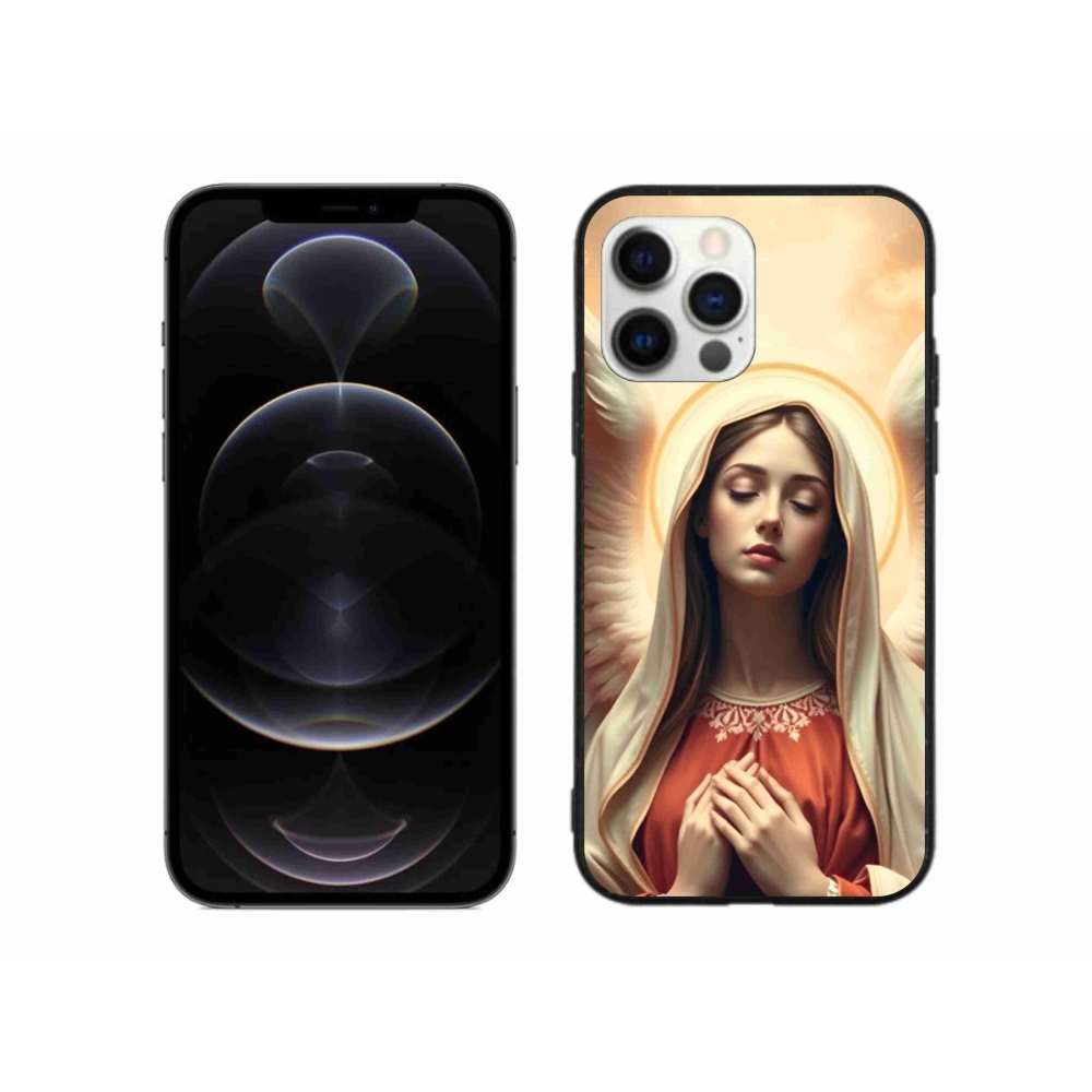 Gelový kryt mmCase na iPhone 12 Pro Max - náboženský motiv