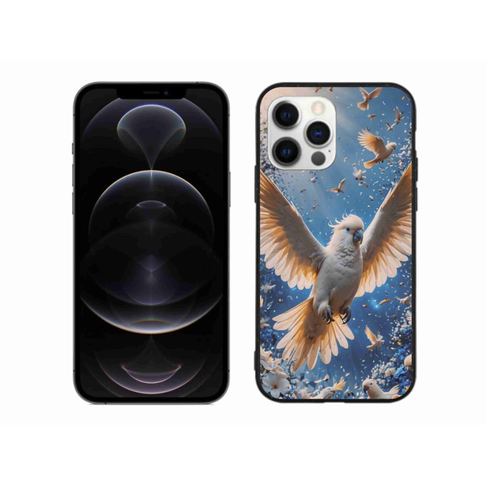 Gelový kryt mmCase na iPhone 12 Pro Max - papoušek kakadu