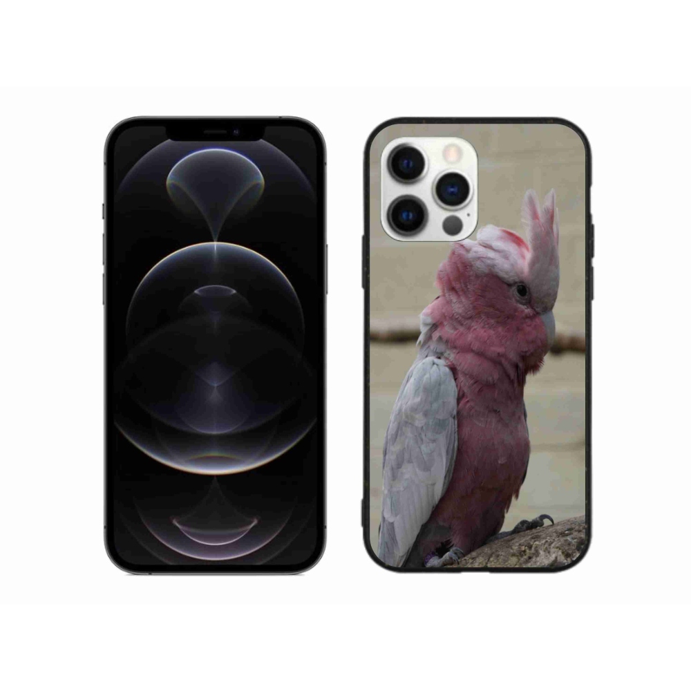 Gelový kryt mmCase na iPhone 12 Pro Max - papoušek kakadu růžový