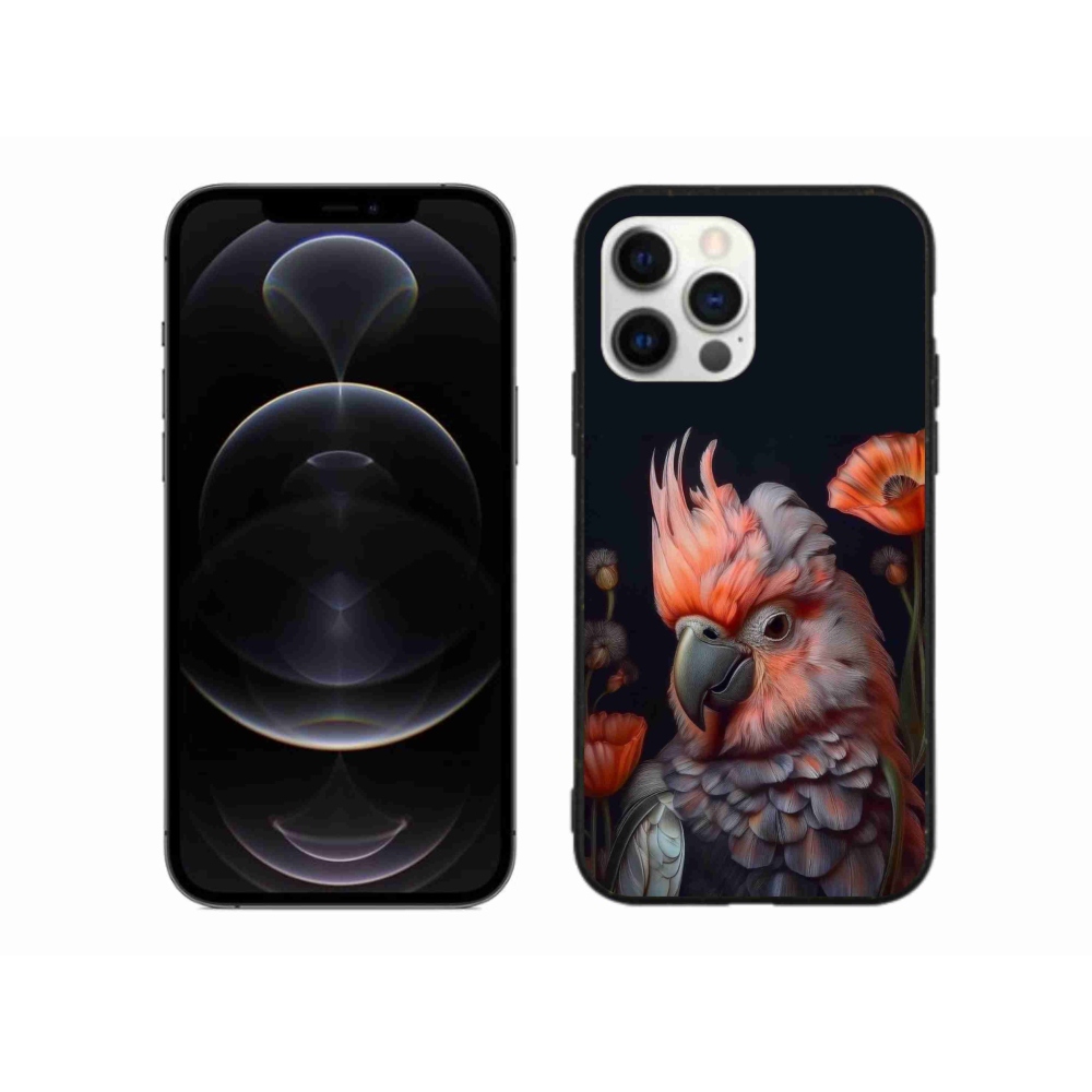 Gelový kryt mmCase na iPhone 12 Pro Max - papoušek kakadu v barvách