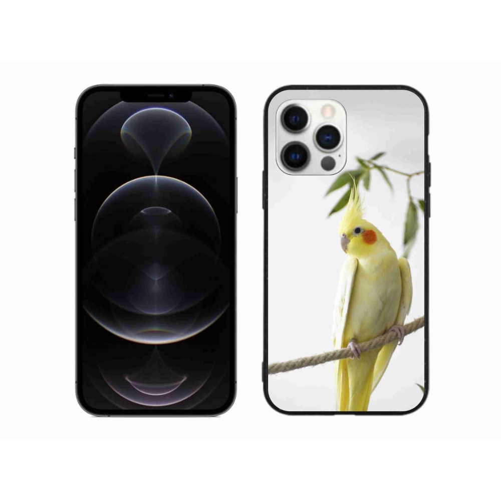 Gelový kryt mmCase na iPhone 12 Pro Max - papoušek korela chocholatá