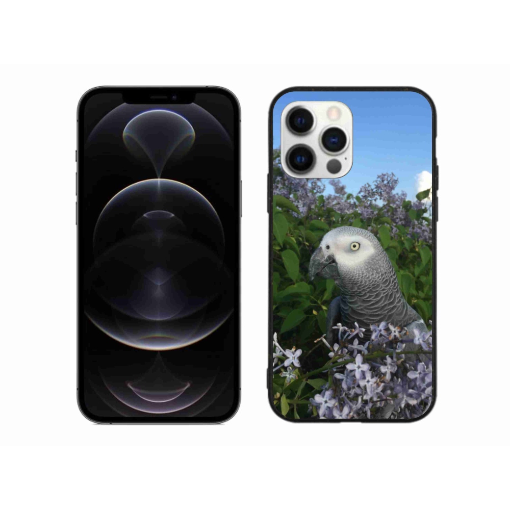 Gelový kryt mmCase na iPhone 12 Pro Max - papoušek žako