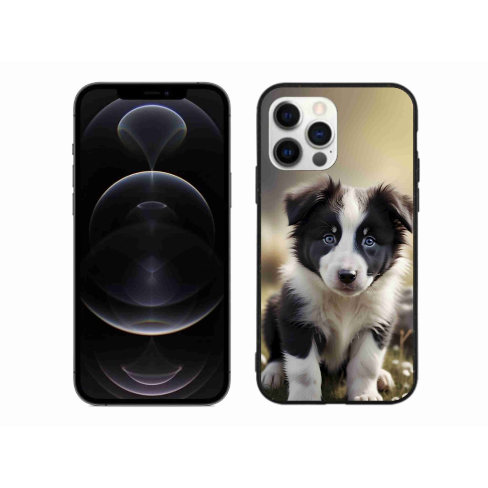 Gelový kryt mmCase na iPhone 12 Pro Max - roztomilá border kolie