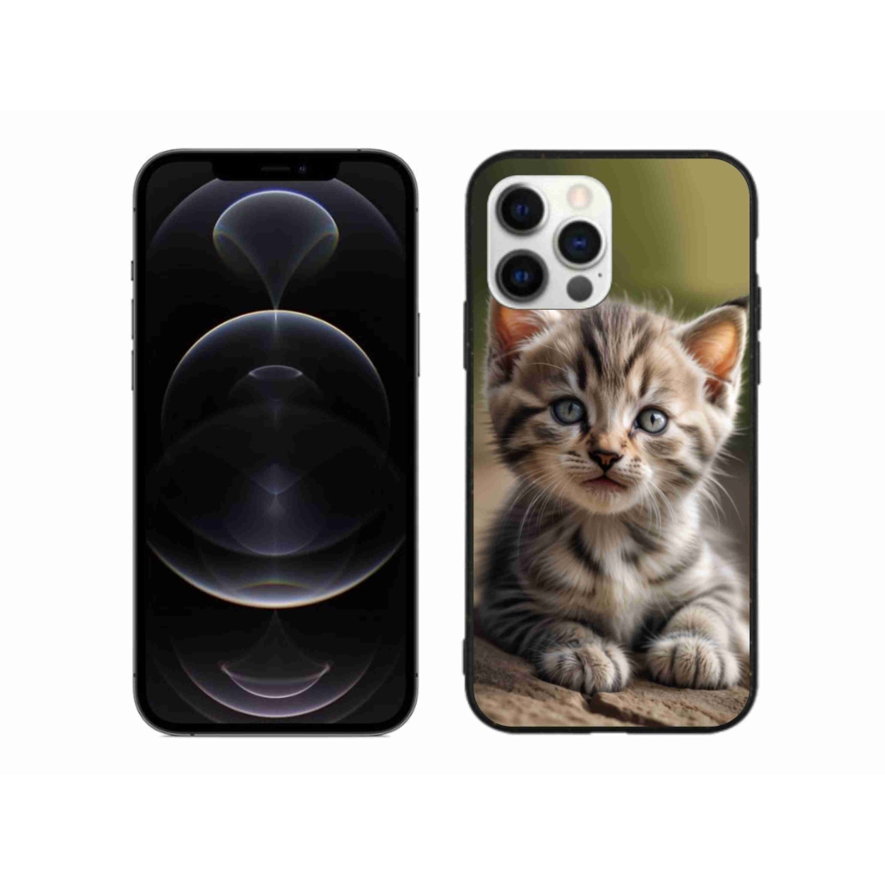 Gelový kryt mmCase na iPhone 12 Pro Max - roztomilé kotě 9