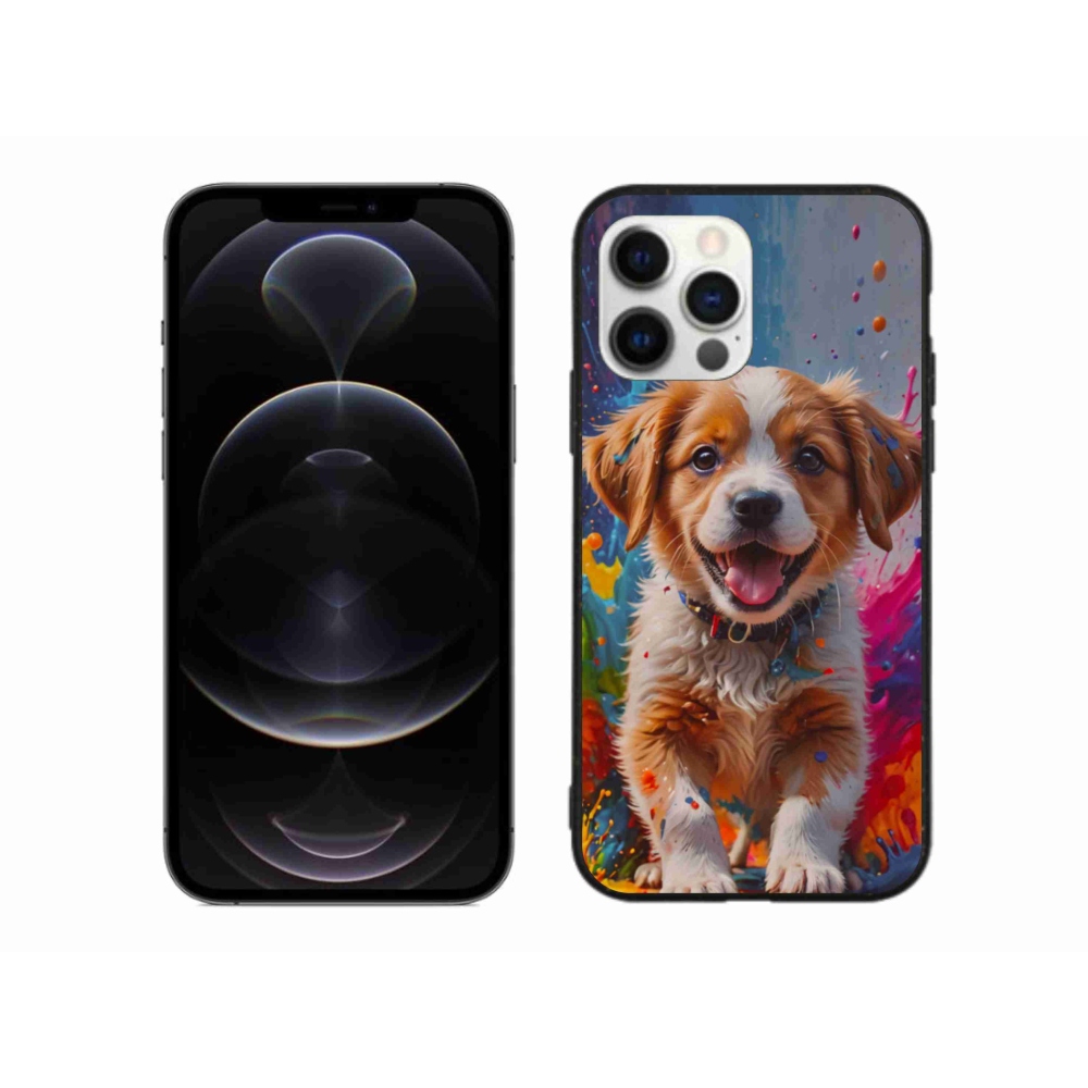 Gelový kryt mmCase na iPhone 12 Pro Max - roztomilé štěně 3