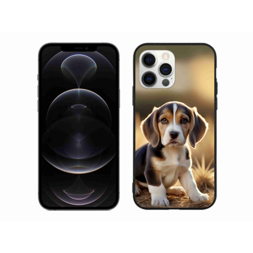 Gelový kryt mmCase na iPhone 12 Pro Max - roztomilý bígl