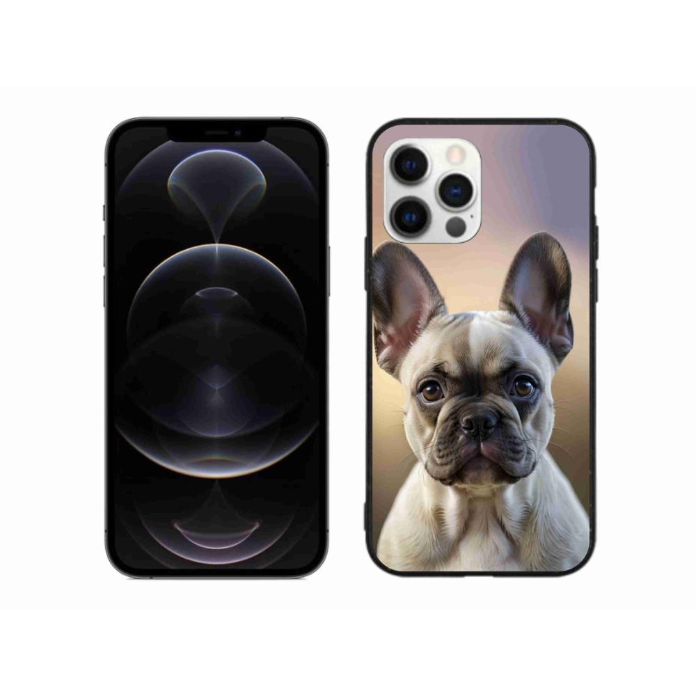 Gelový kryt mmCase na iPhone 12 Pro Max - roztomilý francouzský buldoček