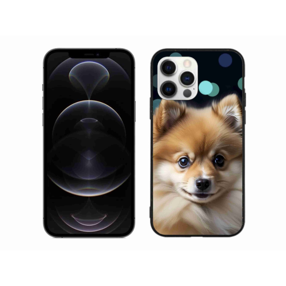 Gelový kryt mmCase na iPhone 12 Pro Max - roztomilý pomeranian