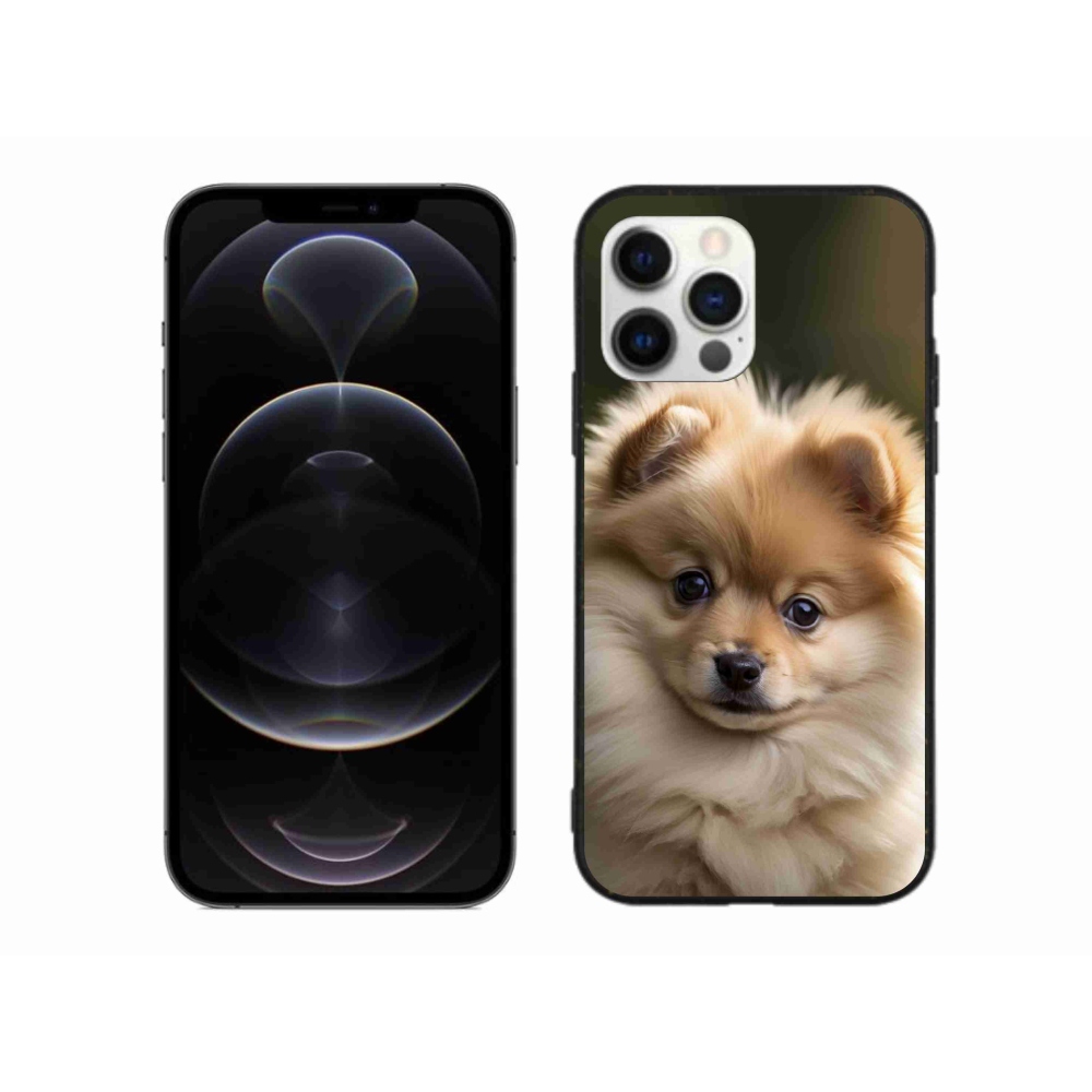 Gelový kryt mmCase na iPhone 12 Pro Max - roztomilý pomeranian 2