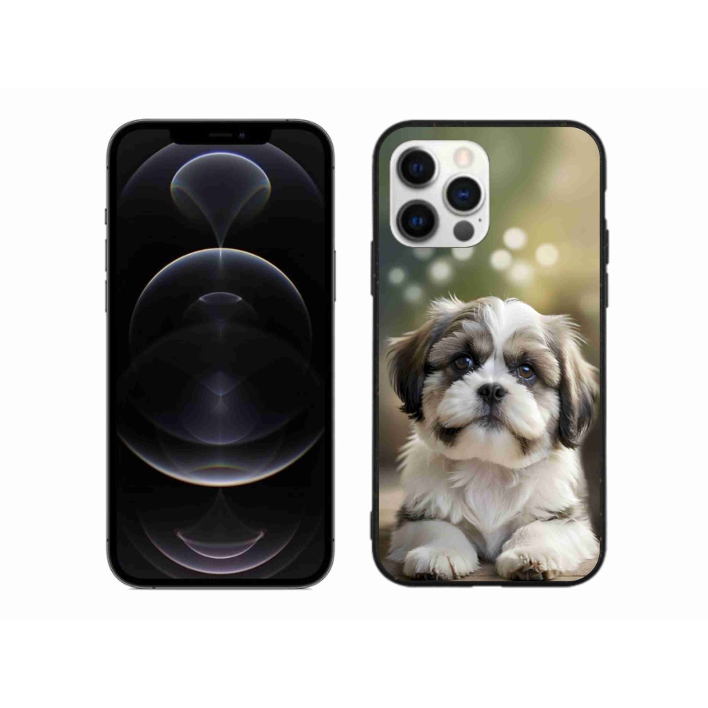Gelový kryt mmCase na iPhone 12 Pro Max - roztomilý shih-tzu