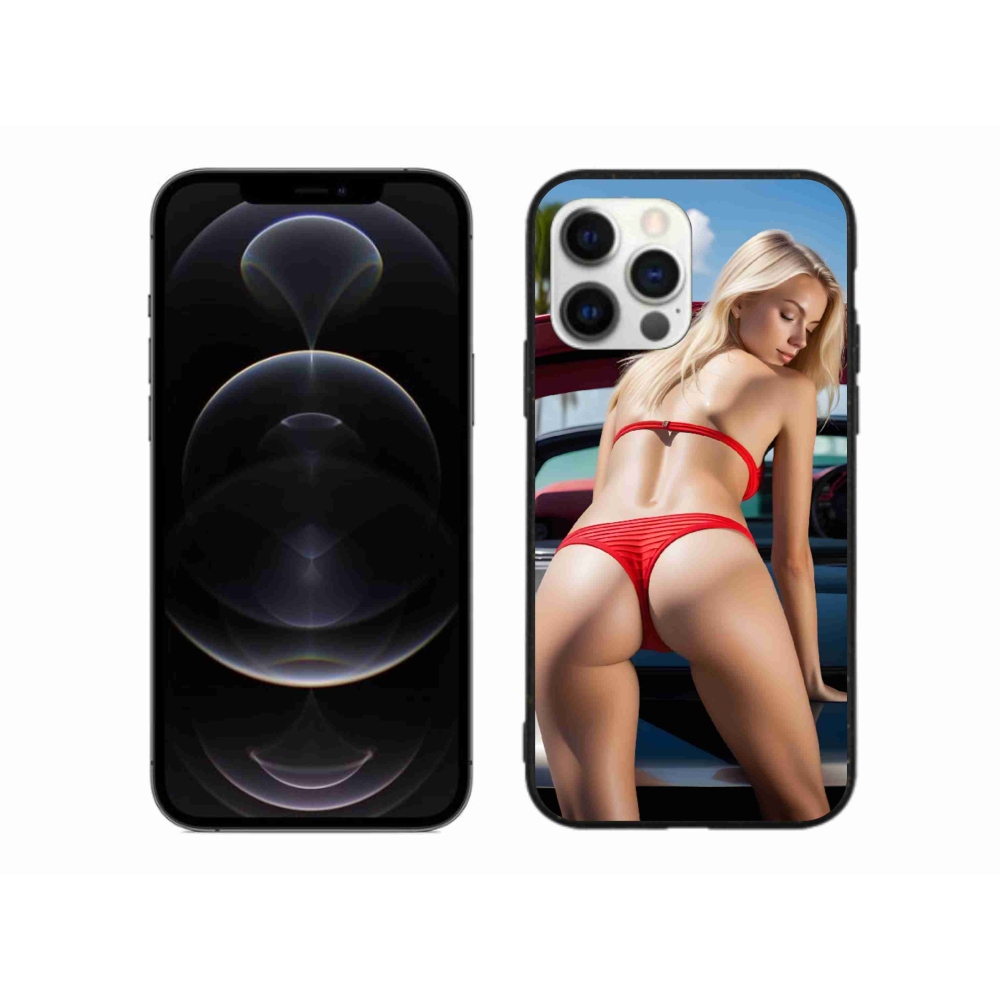Gelový kryt mmCase na iPhone 12 Pro Max - sexy žena 2