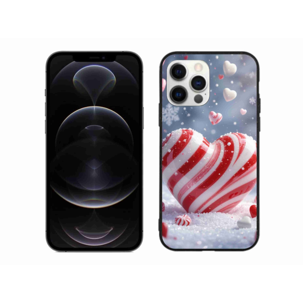Gelový kryt mmCase na iPhone 12 Pro Max - sladké srdce