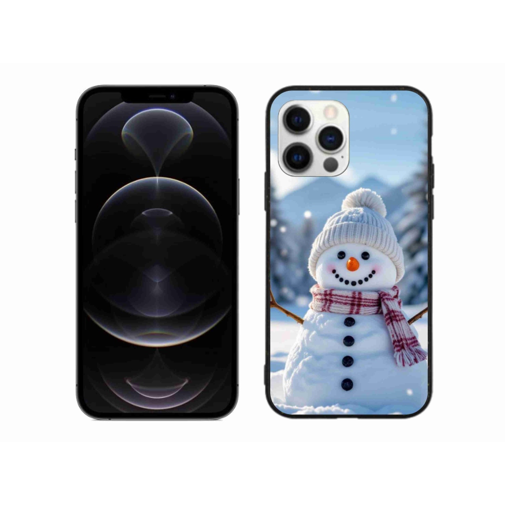 Gelový kryt mmCase na iPhone 12 Pro Max - sněhulák 3
