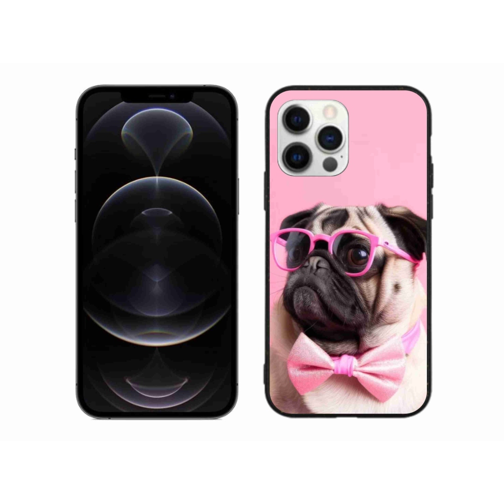 Gelový kryt mmCase na iPhone 12 Pro Max - stylový mops