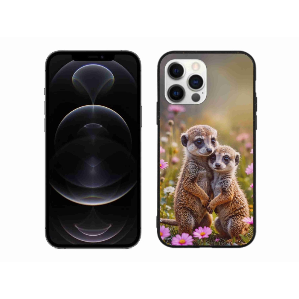 Gelový kryt mmCase na iPhone 12 Pro Max - surikatí duo