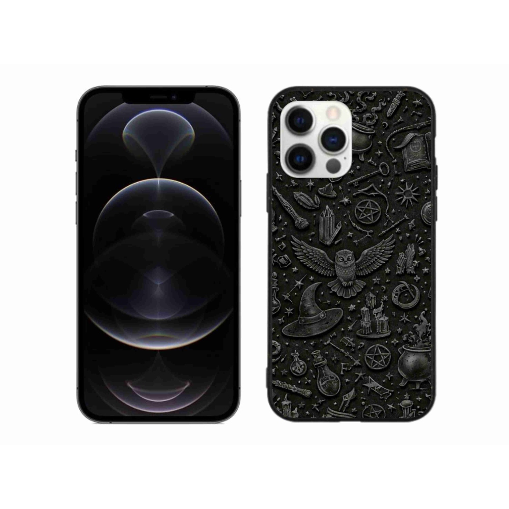 Gelový kryt mmCase na iPhone 12 Pro Max - tmavý magický svět
