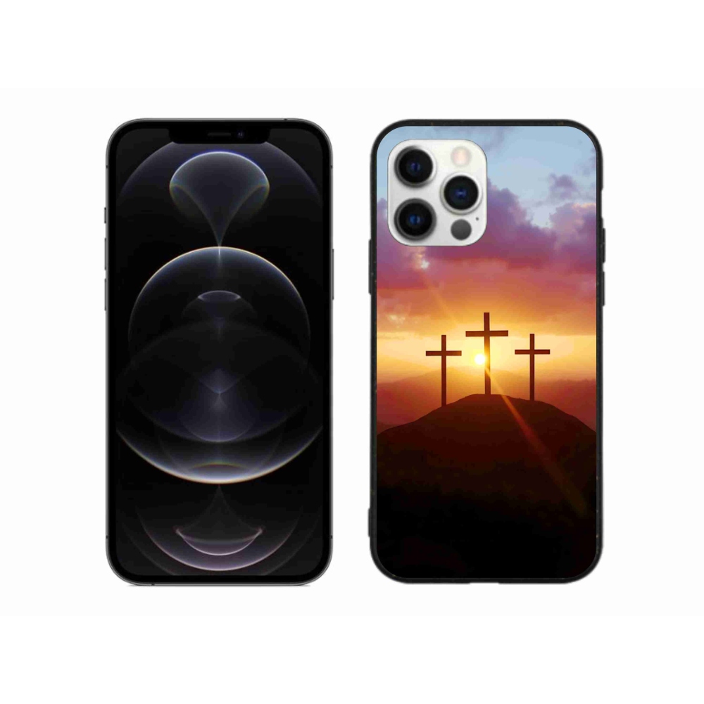 Gelový kryt mmCase na iPhone 12 Pro Max - tři kříže