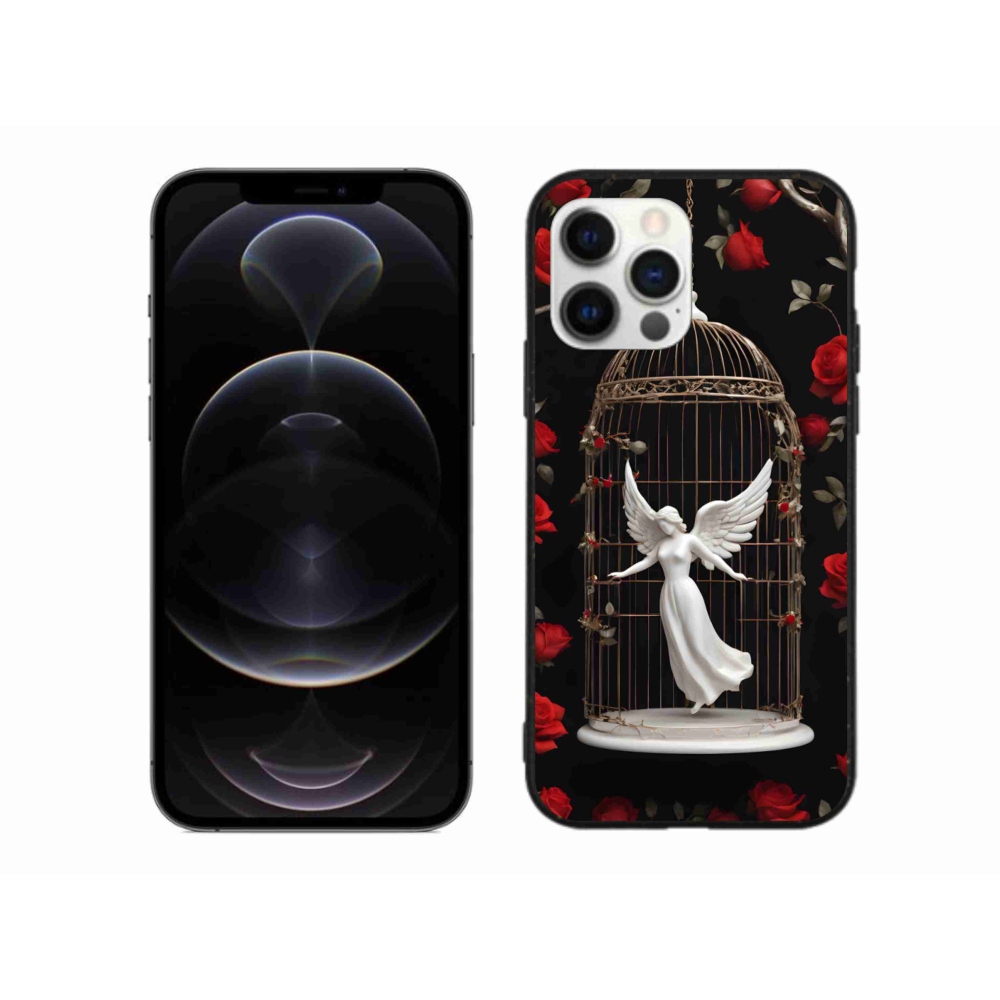 Gelový kryt mmCase na iPhone 12 Pro Max - uvězněný anděl