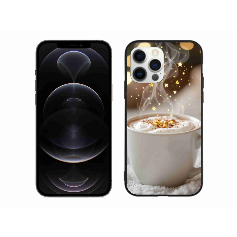 Gelový kryt mmCase na iPhone 12 Pro Max - vánoční horký nápoj