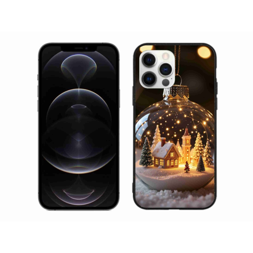 Gelový kryt mmCase na iPhone 12 Pro Max - vánoční koule 3
