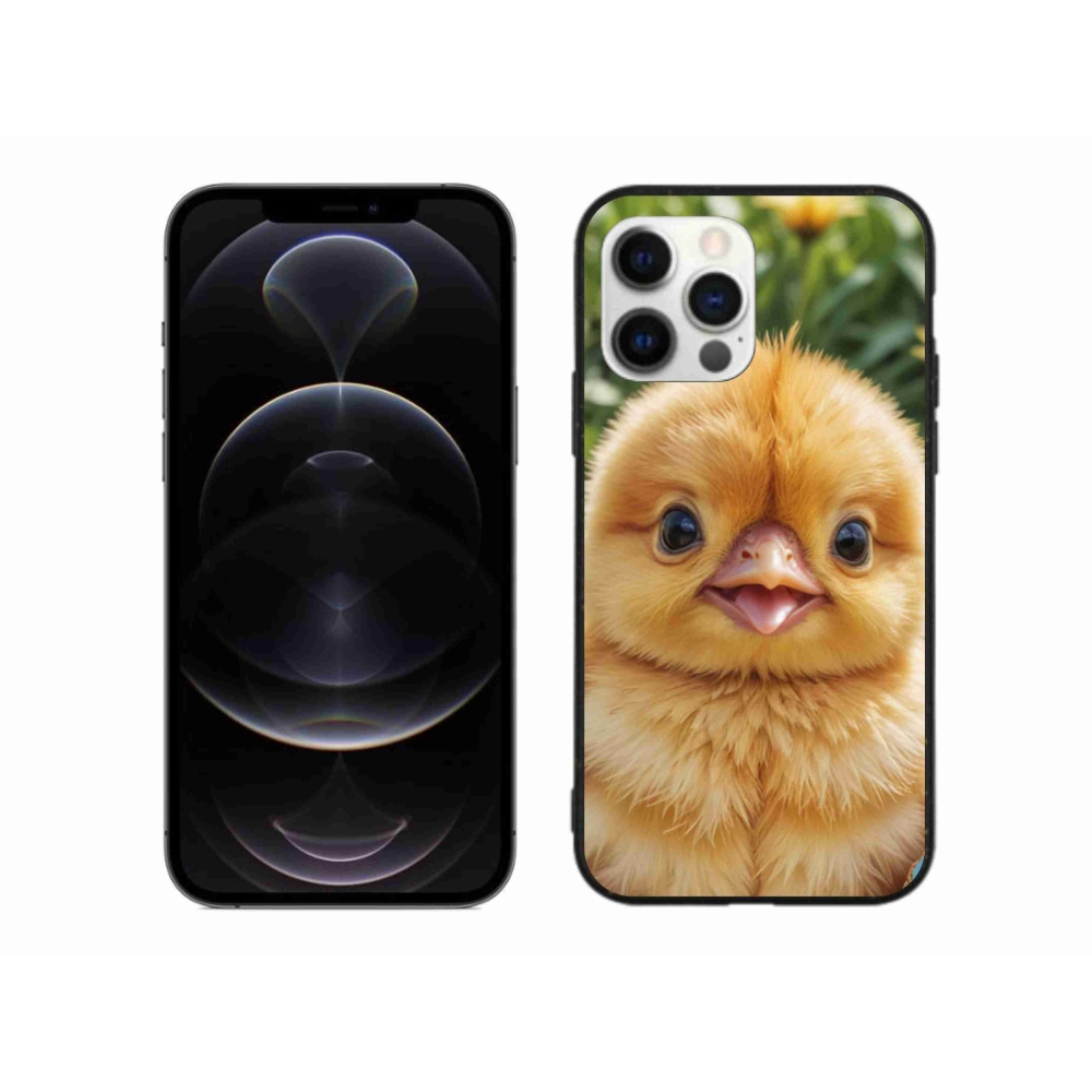 Gelový kryt mmCase na iPhone 12 Pro Max - veselé kuřátko