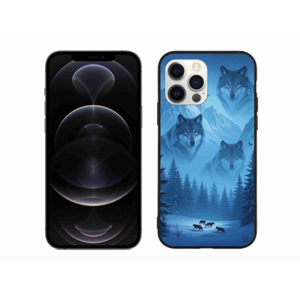Gelový kryt mmCase na iPhone 12 Pro Max - vlčí smečka