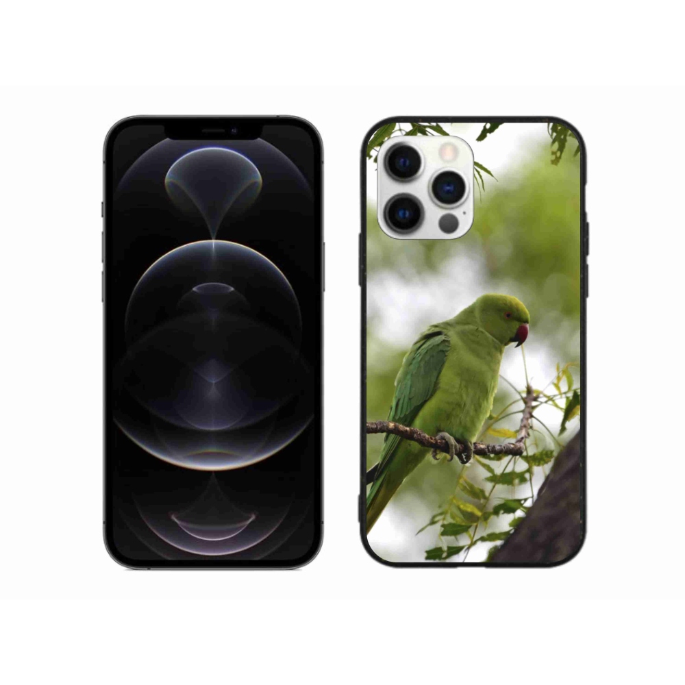 Gelový kryt mmCase na iPhone 12 Pro Max - zelený papoušek