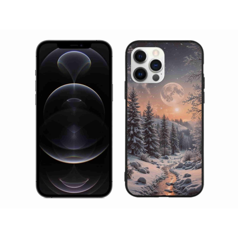 Gelový kryt mmCase na iPhone 12 Pro Max - zimní krajina 2