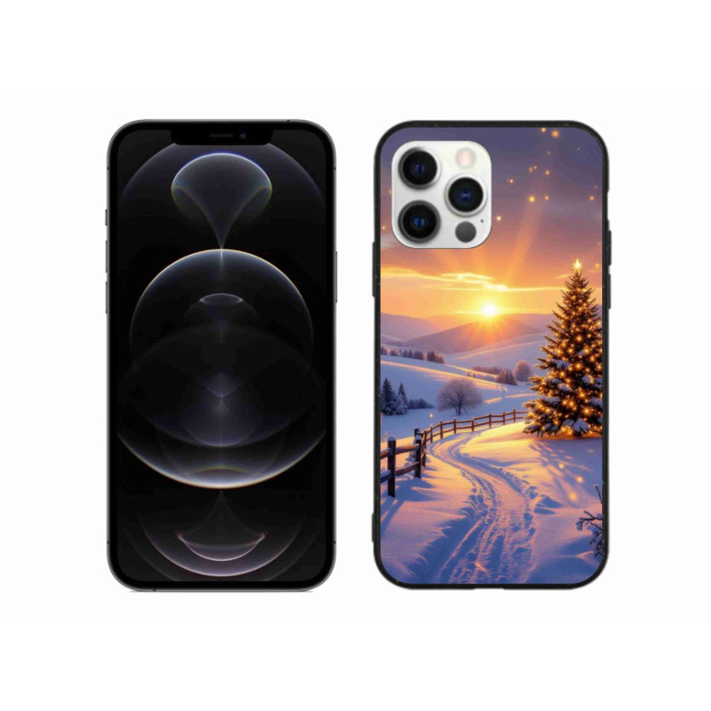 Gelový kryt mmCase na iPhone 12 Pro Max - zimní krajina