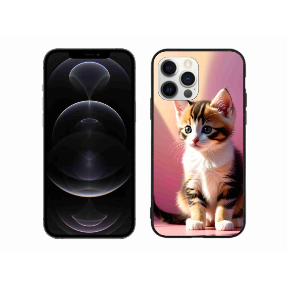 Gelový kryt mmCase na iPhone 12 Pro Max - zvědavé kotě 2