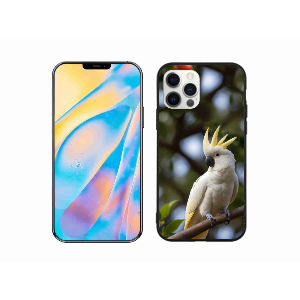 Gelový kryt mmCase na iPhone 12 Pro - papoušek kakadu 3