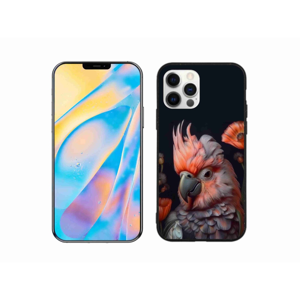 Gelový kryt mmCase na iPhone 12 Pro - papoušek kakadu v barvách