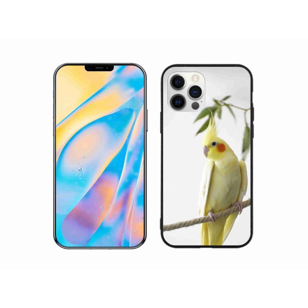 Gelový kryt mmCase na iPhone 12 Pro - papoušek korela chocholatá