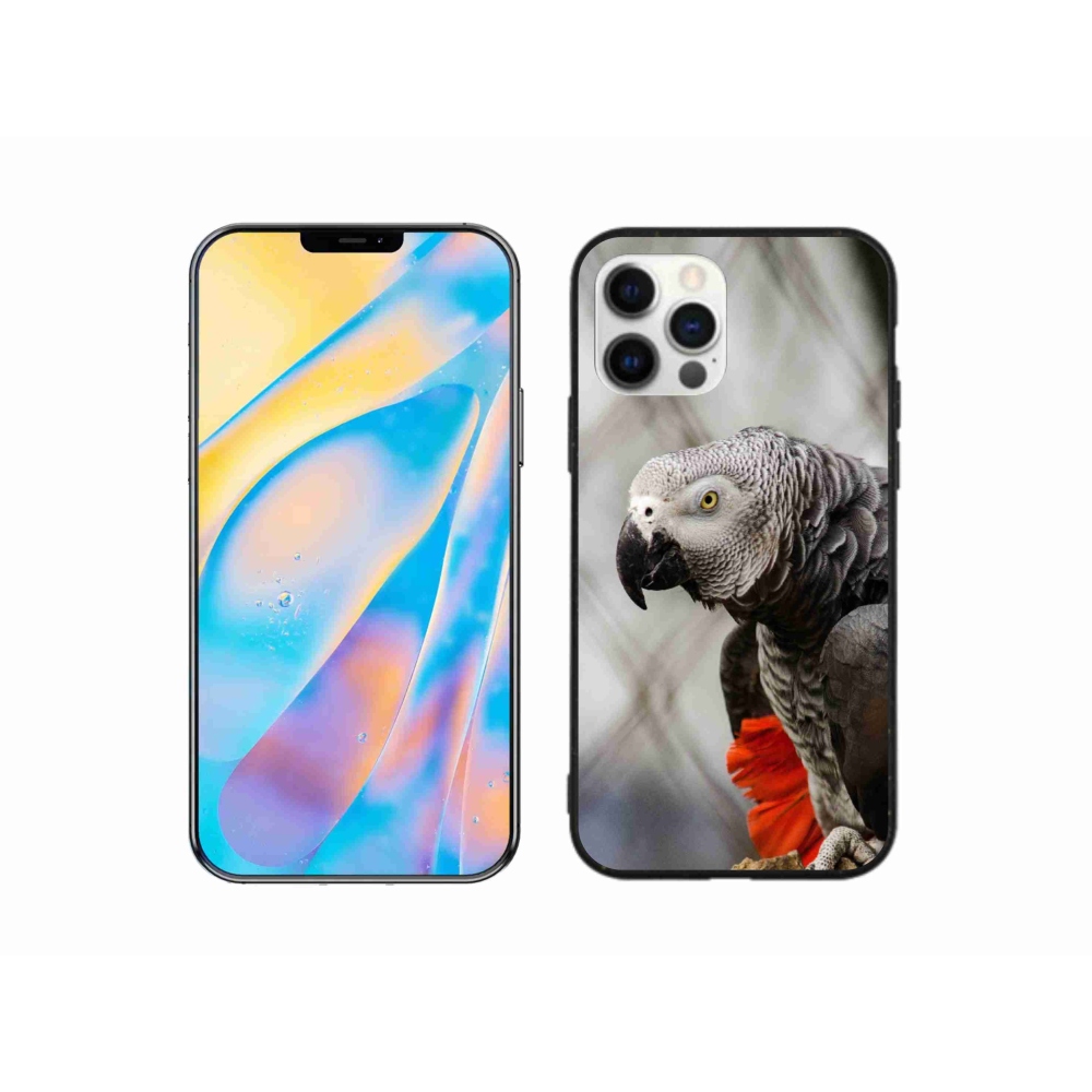 Gelový kryt mmCase na iPhone 12 Pro - papoušek žako 3