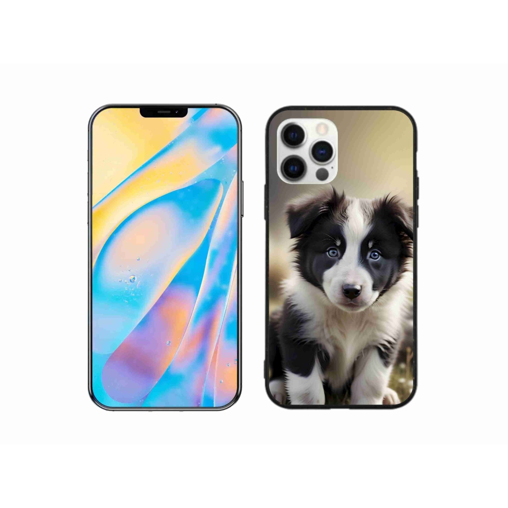 Gelový kryt mmCase na iPhone 12 Pro - roztomilá border kolie