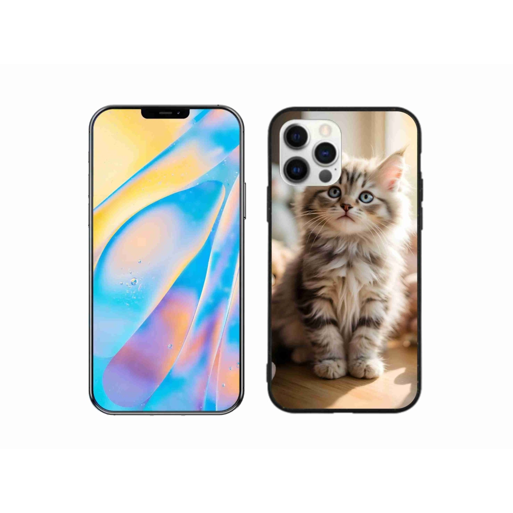 Gelový kryt mmCase na iPhone 12 Pro - roztomilé kotě 10