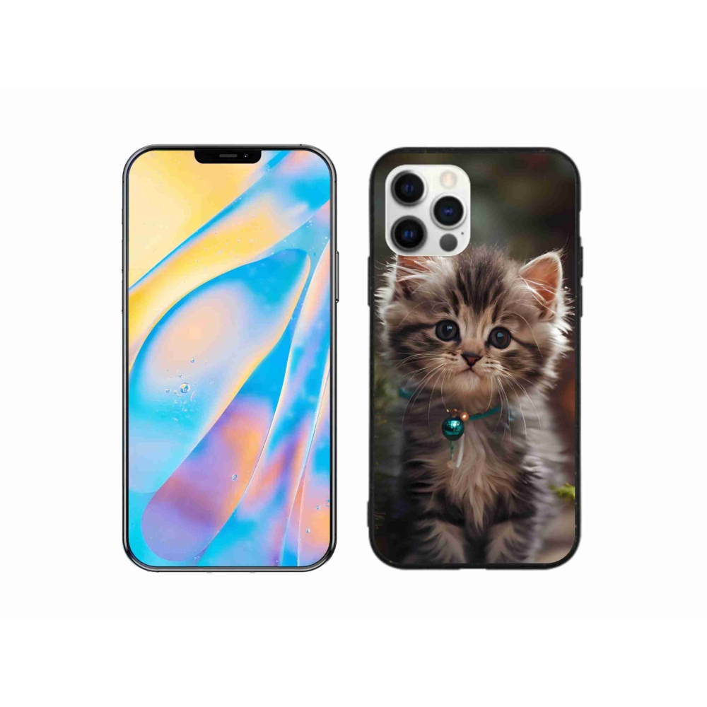 Gelový kryt mmCase na iPhone 12 Pro - roztomilé kotě 11