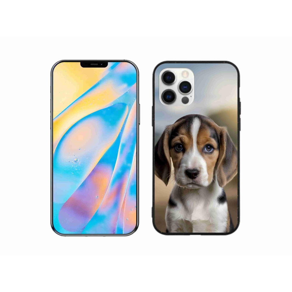 Gelový kryt mmCase na iPhone 12 Pro - roztomilý bígl