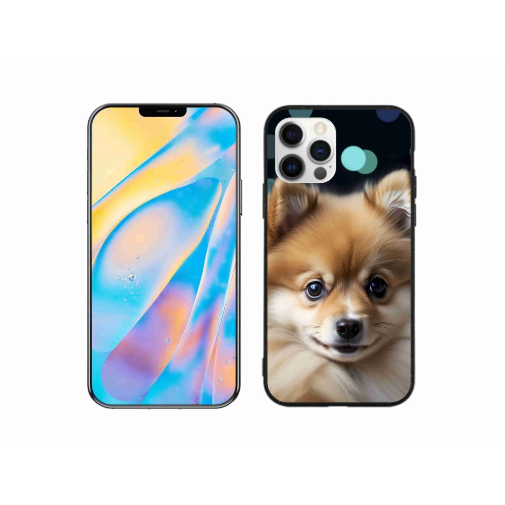 Gelový kryt mmCase na iPhone 12 Pro - roztomilý pomeranian