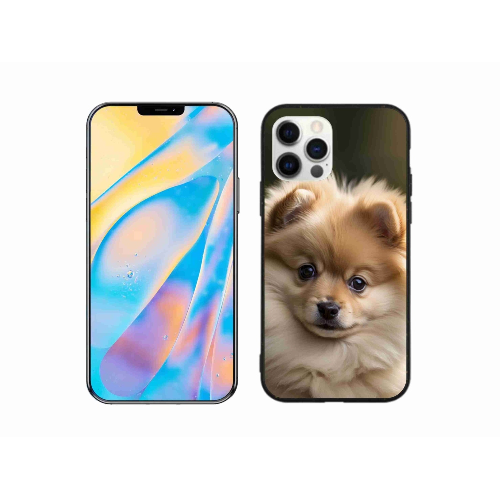 Gelový kryt mmCase na iPhone 12 Pro - roztomilý pomeranian 2