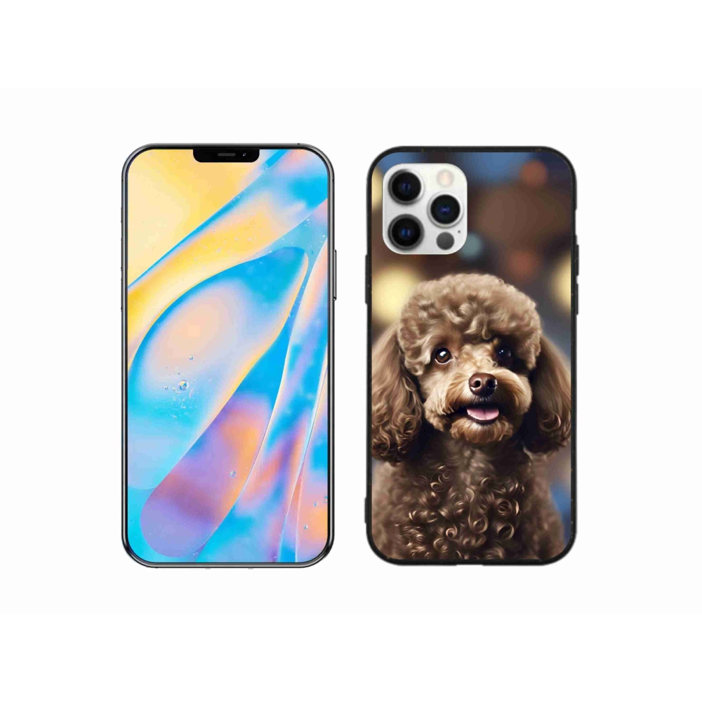 Gelový kryt mmCase na iPhone 12 Pro - roztomilý pudl