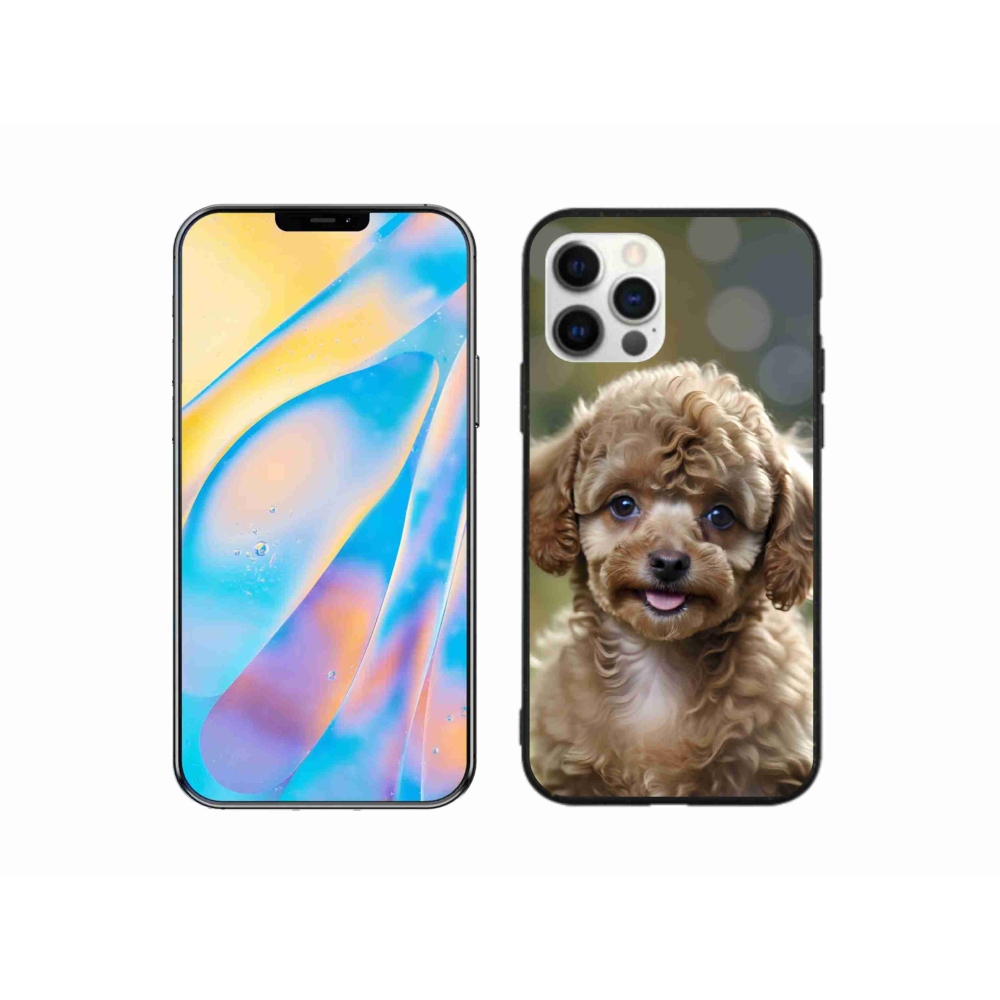 Gelový kryt mmCase na iPhone 12 Pro - roztomilý pudl