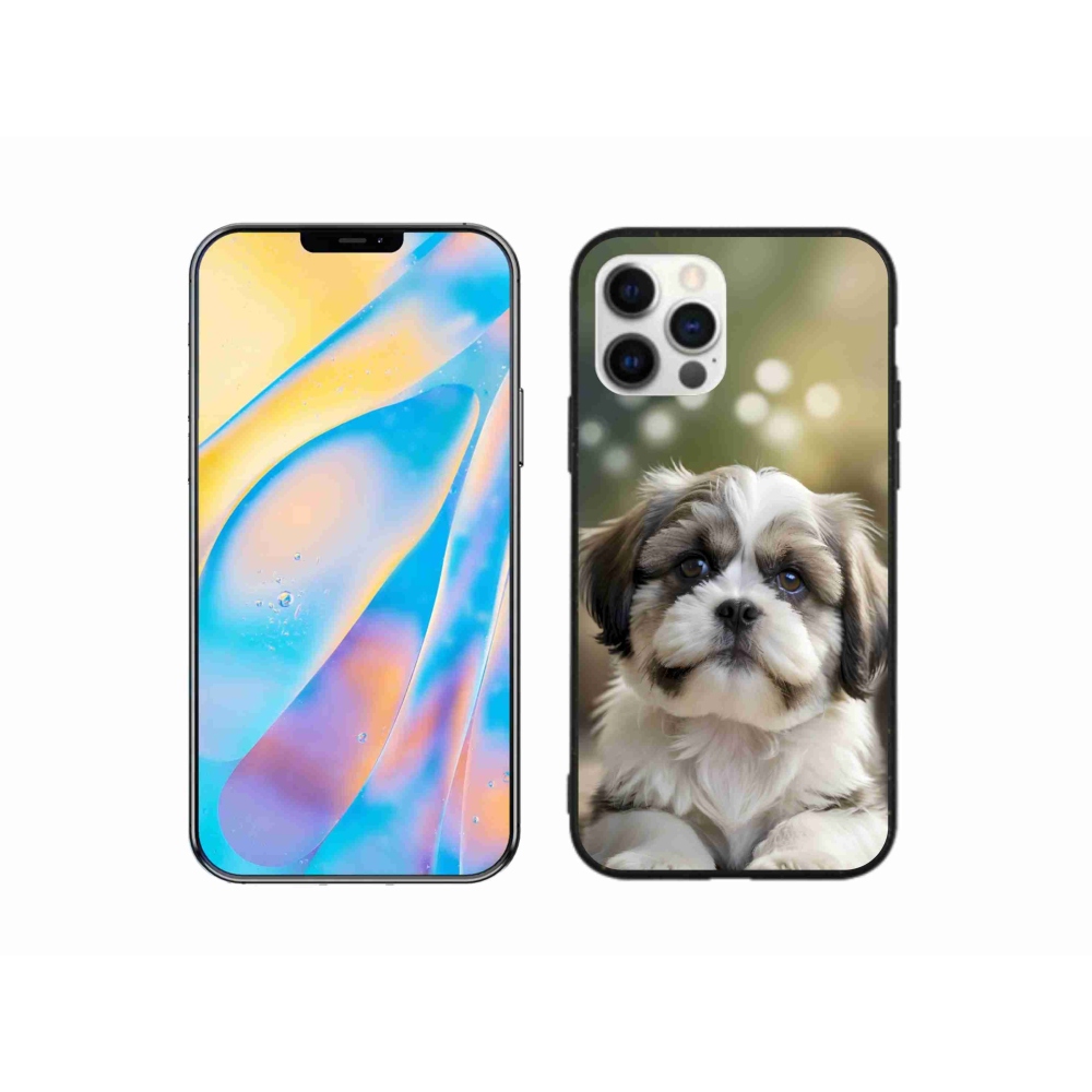 Gelový kryt mmCase na iPhone 12 Pro - roztomilý shih-tzu