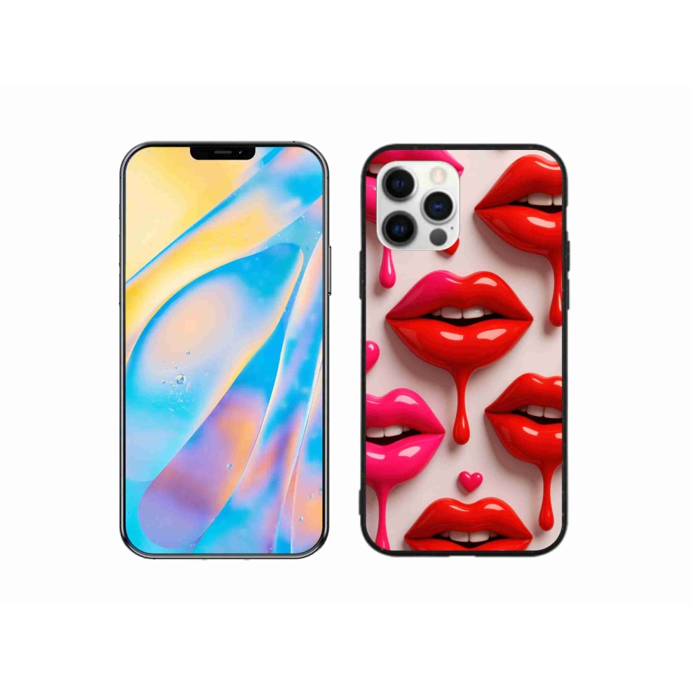 Gelový kryt mmCase na iPhone 12 Pro - rty 2