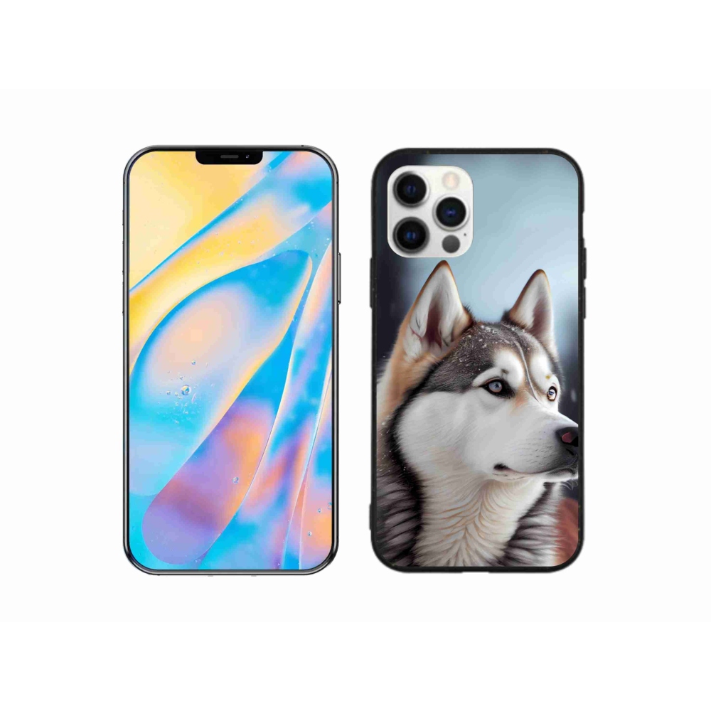 Gelový kryt mmCase na iPhone 12 Pro - sibiřský husky
