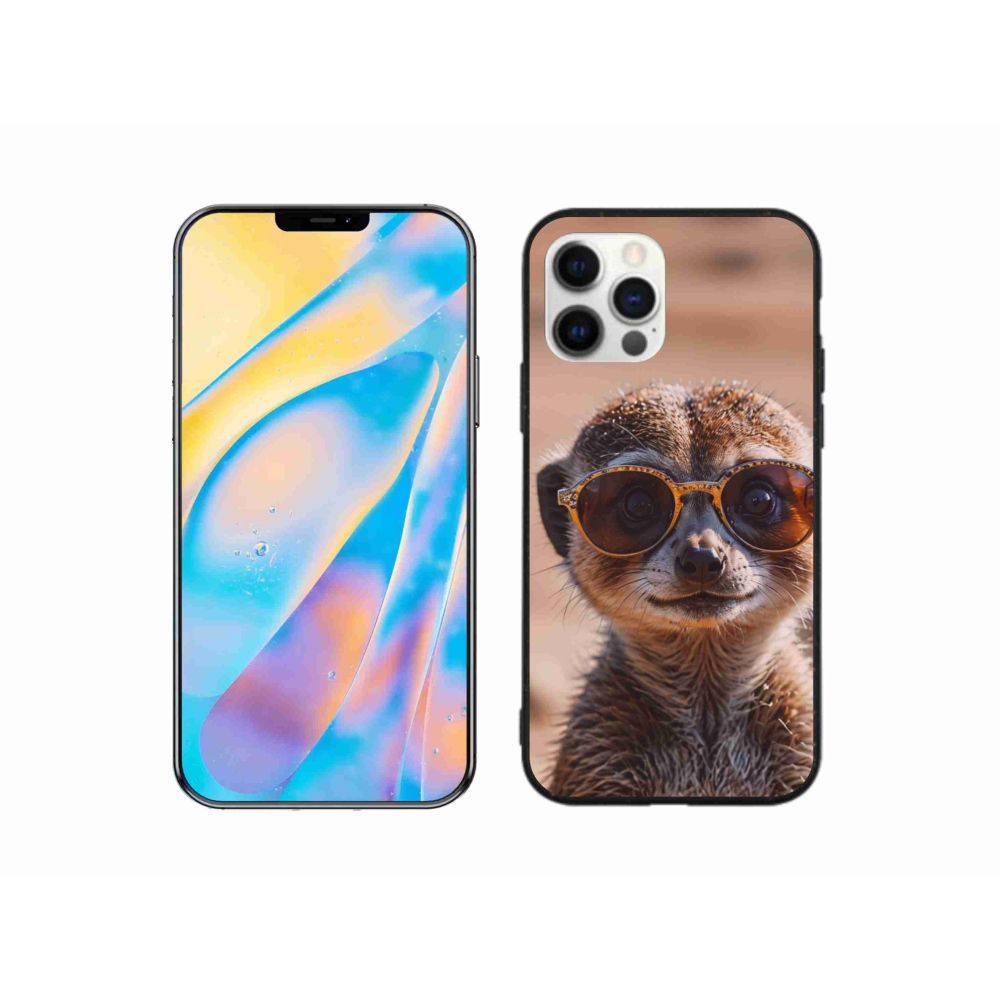 Gelový kryt mmCase na iPhone 12 Pro - stylová surikata