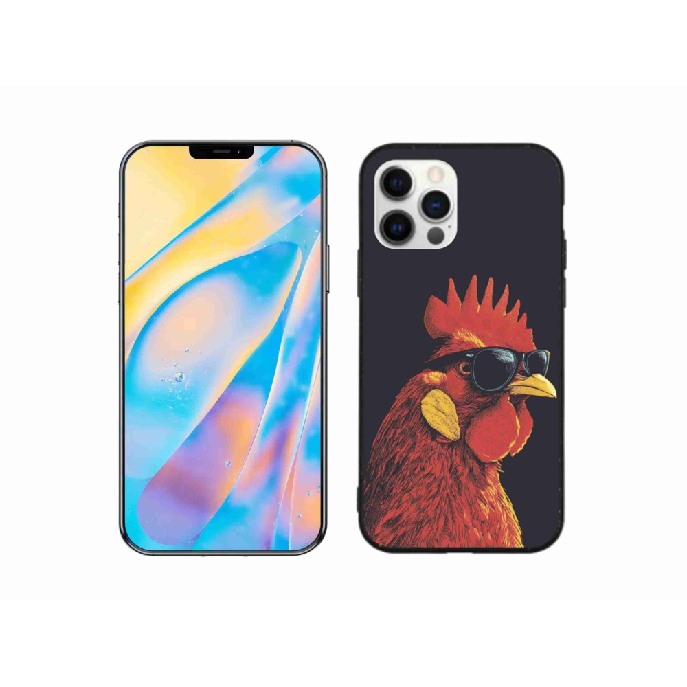 Gelový kryt mmCase na iPhone 12 Pro - stylový kohout
