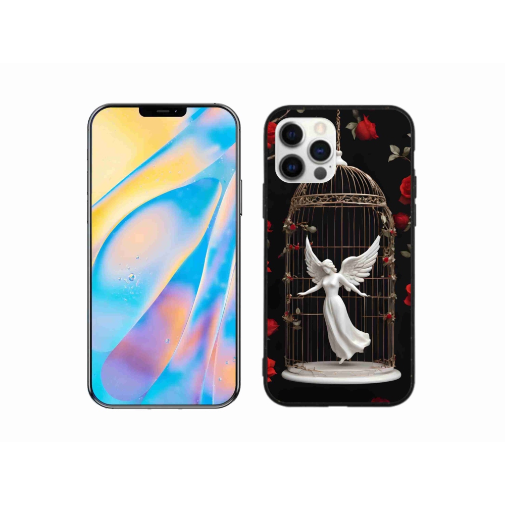 Gelový kryt mmCase na iPhone 12 Pro - uvězněný anděl